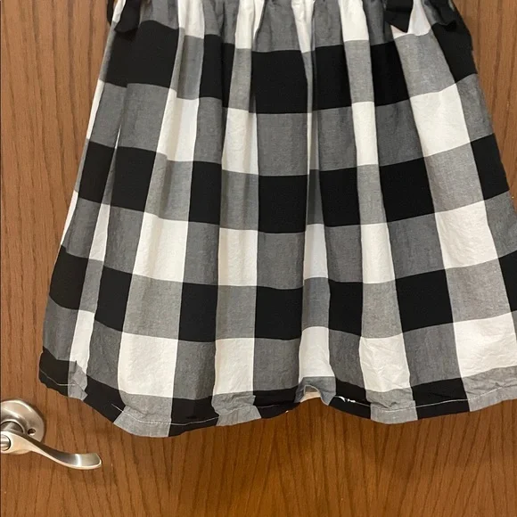 Carter's UGC Girls Size 8 Black and White Buffalo Check Christmas holiday  Dress - Picture 7 of 11